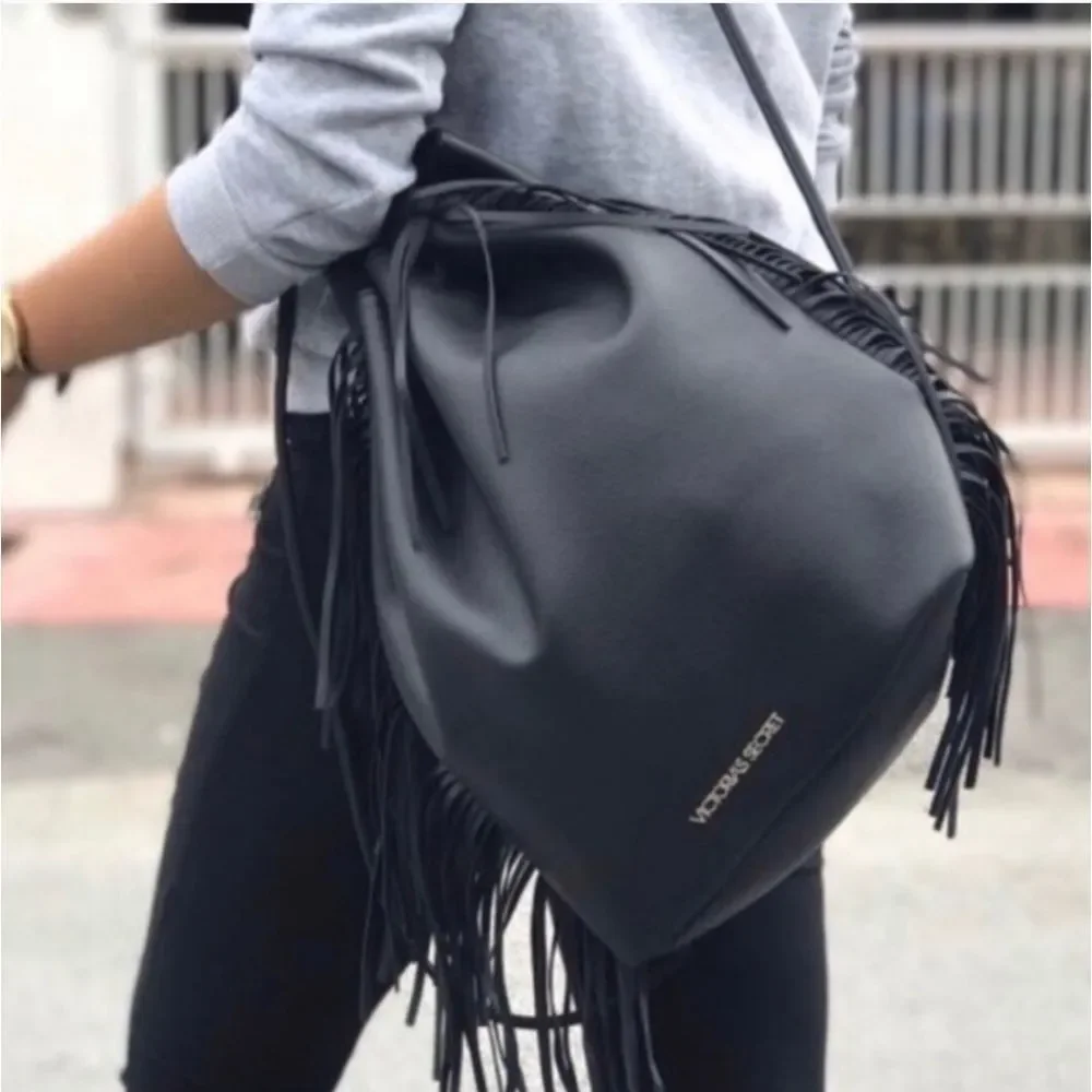 Victoria's‎ Secret Faux Leather Fringe Back… - Picture 2 of 13